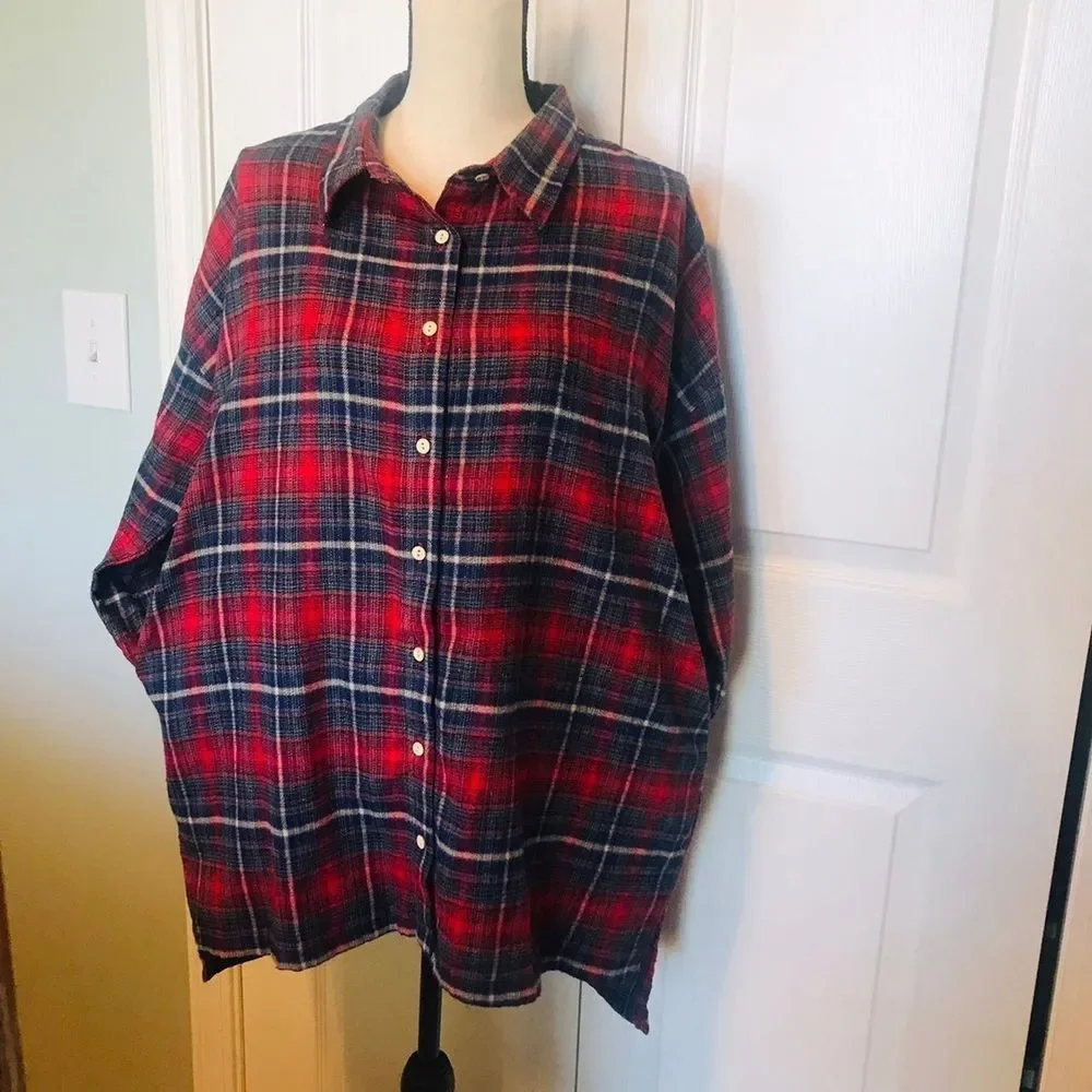PEACH LOVE CALIFORNIA long sleeve flannel jacket shacket pockets. Size‎ small
